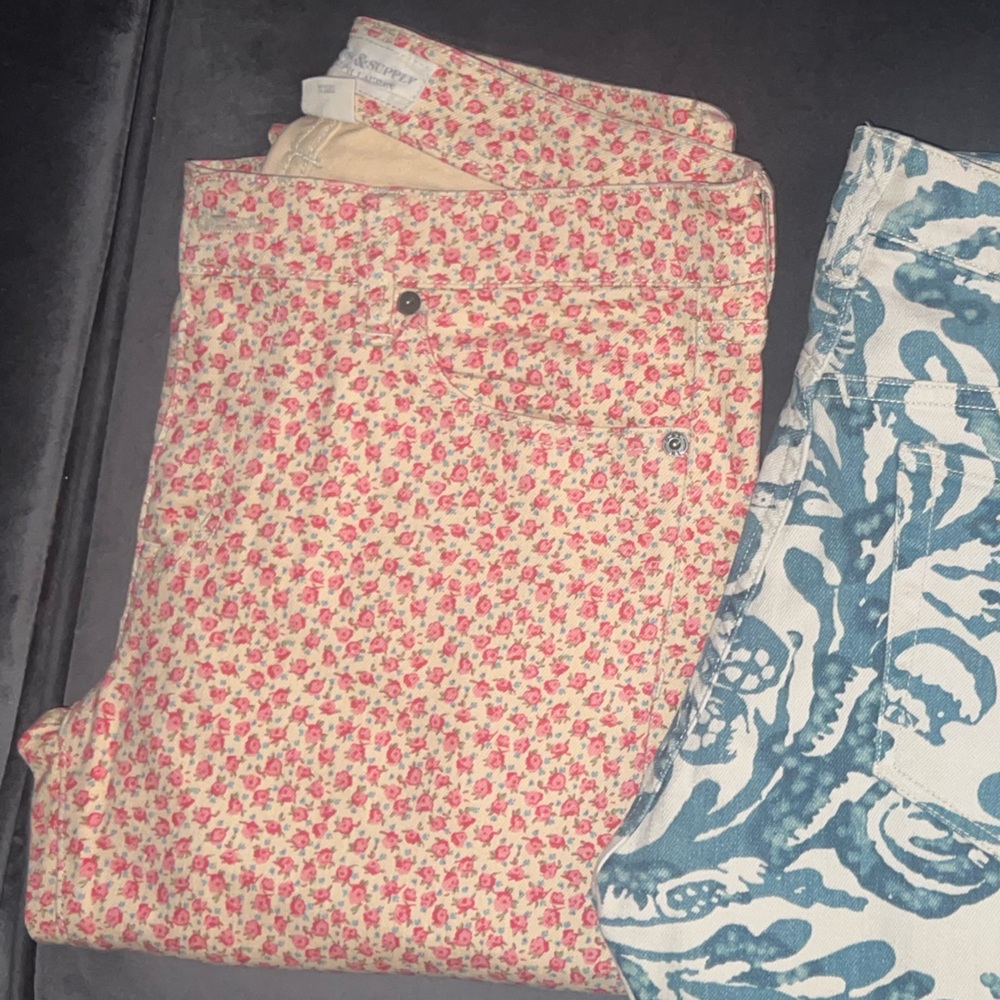 Denim & Supply Ralph Lauren Floral Patterned Skinny Jeans